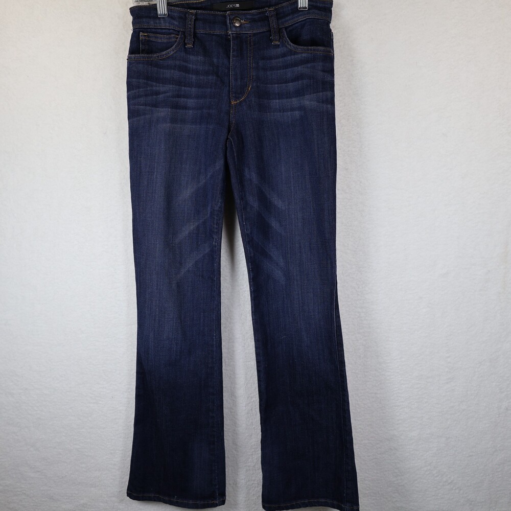 Joes Jeans Womens Size 26 Dark Wash Petite Bootcut Cotton Blend‎ Whiskering